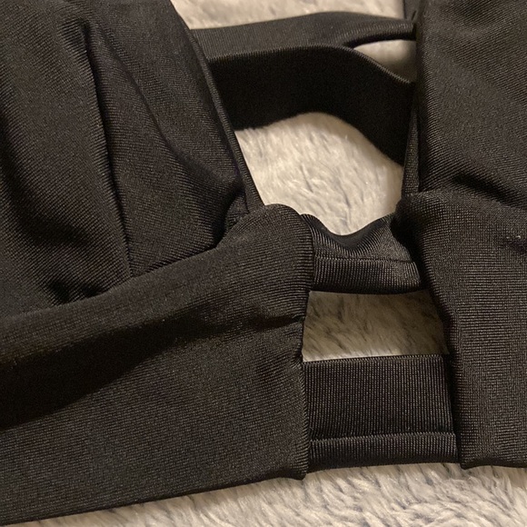 ADORE ME💫 Women’s Black Gladiator Double Strap Swim Bikini Top - Picture 6 of 12